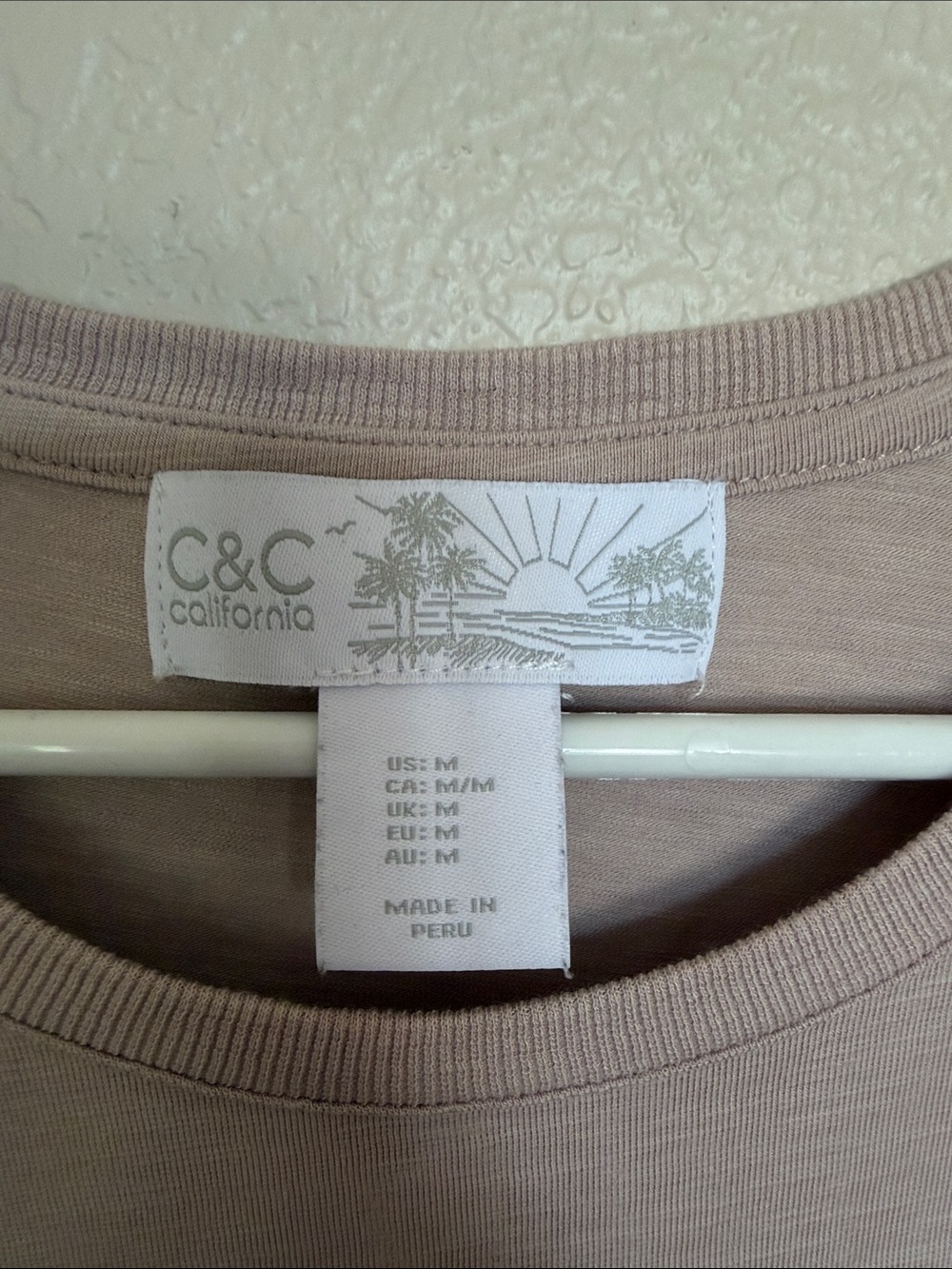 C&C California Dusty Mauve Pocket Tee - Picture 2 of 8